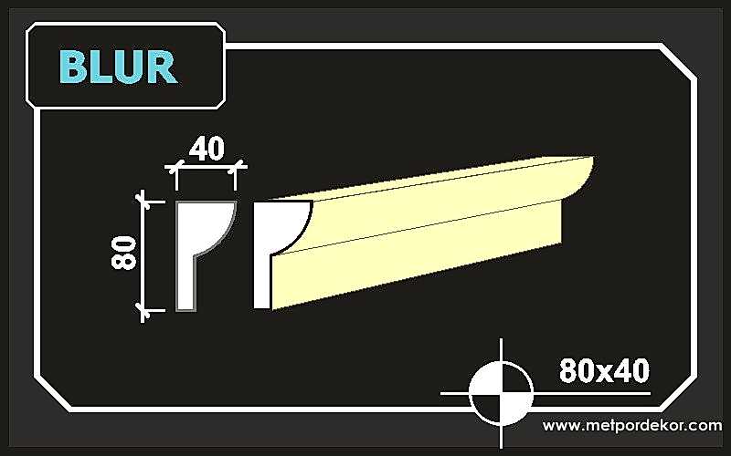 blur söve 8cm x 4cm