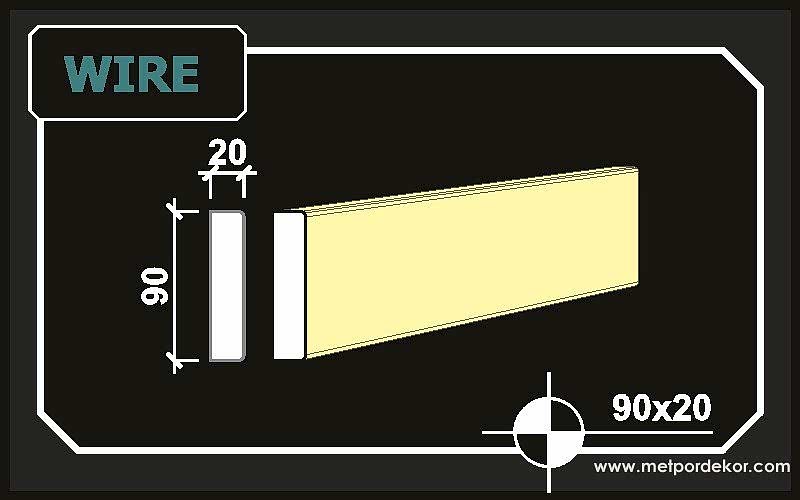 wire söve 9cm x 2cm