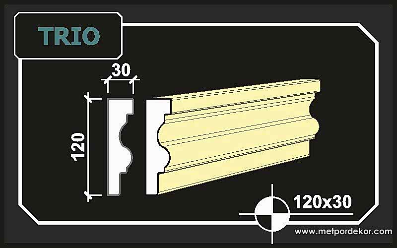 2005 ten Günümüze Binlerce Metre Trio Söve 12cm x 3cm