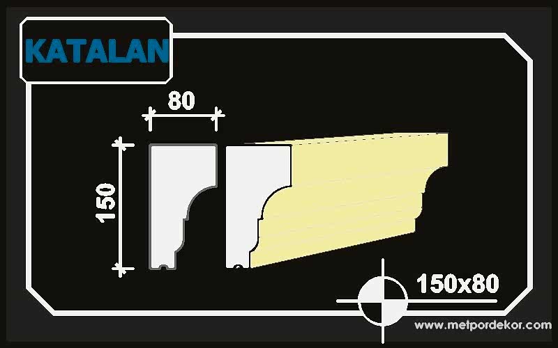 katalan denizlik modeli 15cm x 8cm