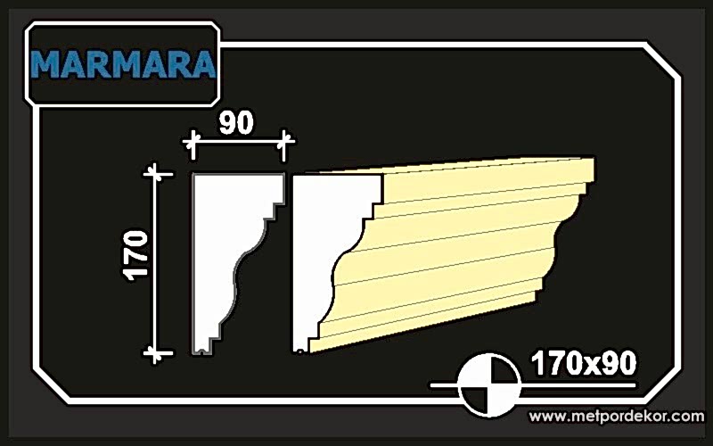 marmara denizlik söve modeli 17cm x 9cm