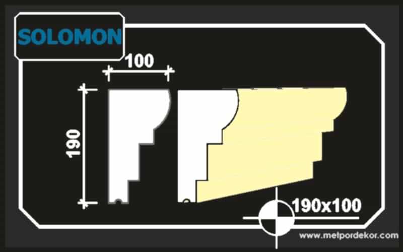 solomon denizlik söve modeli 19cm x 10cm