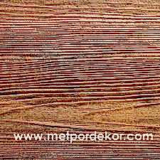 Köy evi için ahşap görünümlü kaplama örneği