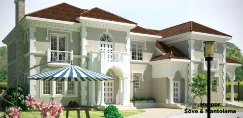 Dış cephe kaplamalı villa örneği