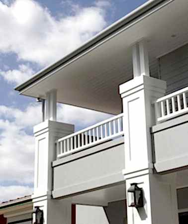 Villalarda dış cephe kaplaması ile dekorasyon