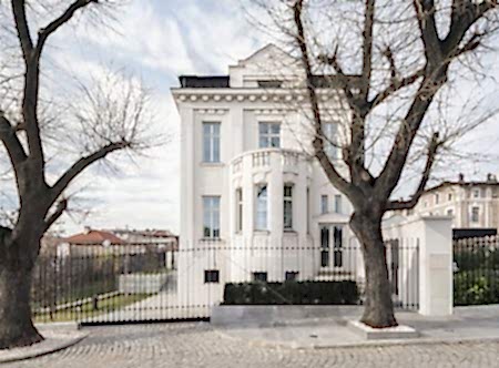 Villa dış cephe dekorasyonu